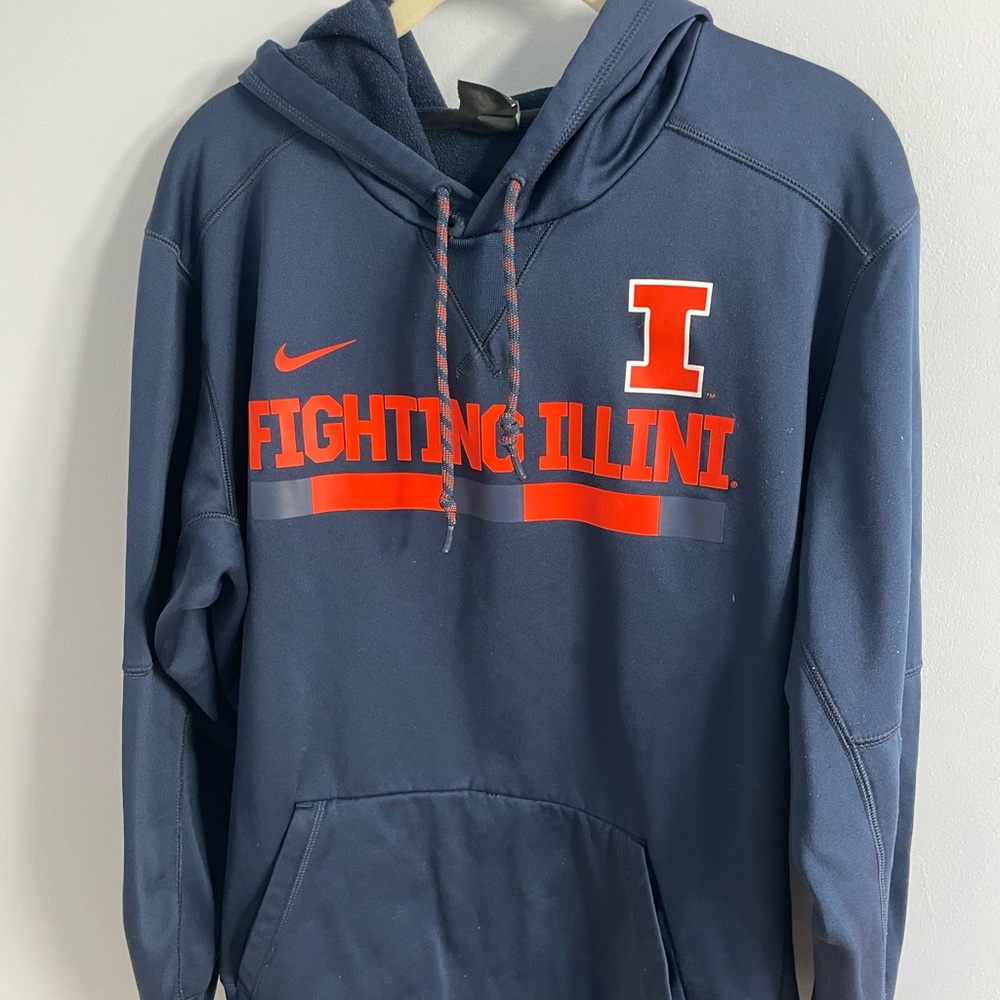 Fighting Illini Dry Fit Nike Hoody Sz L